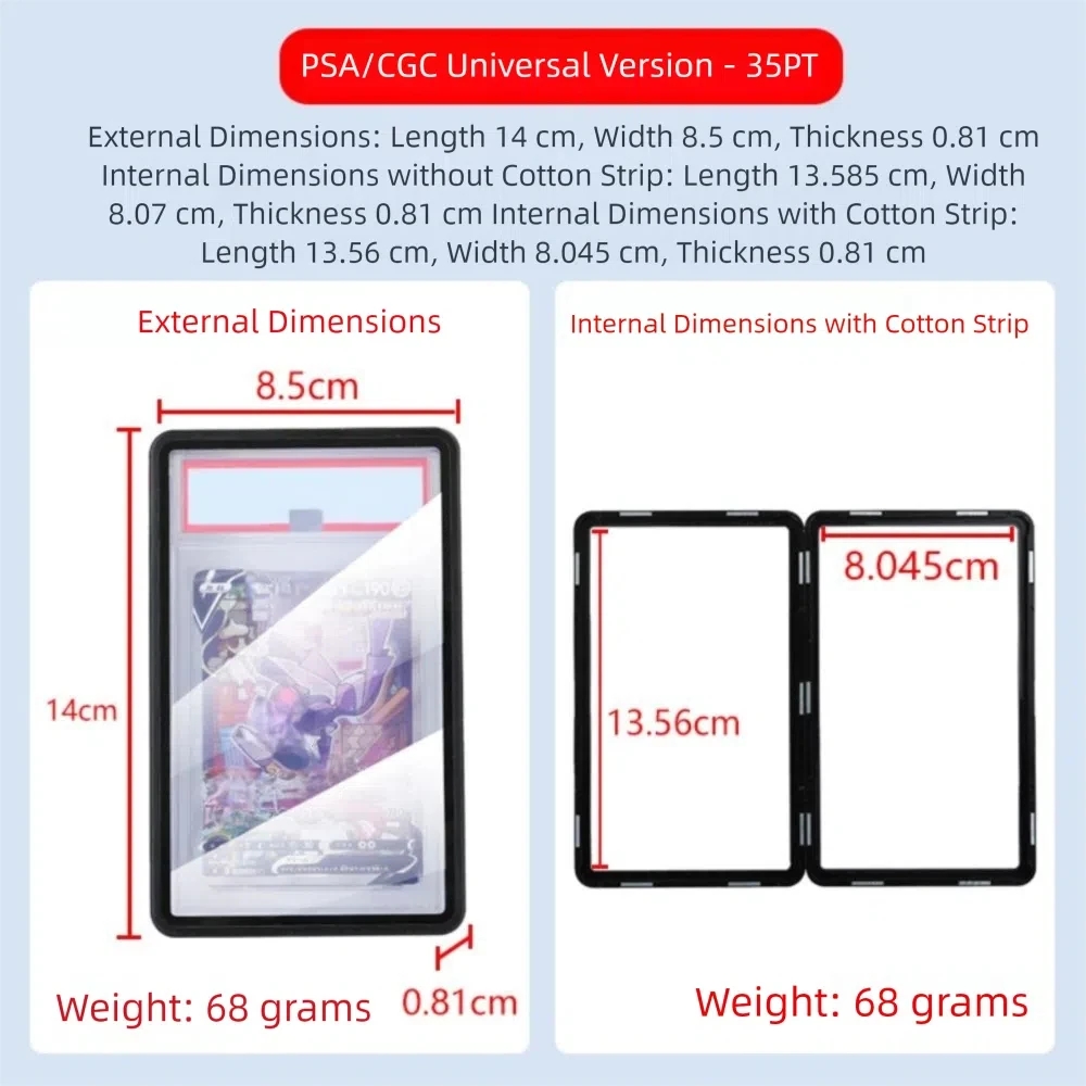 Aluminiowa ramka, przezroczyst – Graded Card Display recenzja i cena